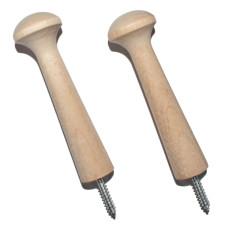 7/8" x 3" Birch Shaker Peg with Screw (50 PCS)