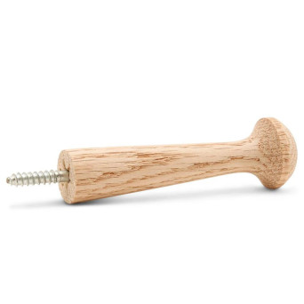 7/8" x 3" Red Oak Shaker Peg with Screw (10 pcs)