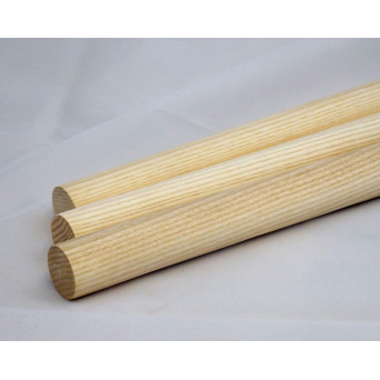1-1/2'' x 36'' Wooden Ash Dowels (2 Pieces)