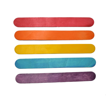 6'' Colored Jumbo Craft Sticks  (100 PCS)