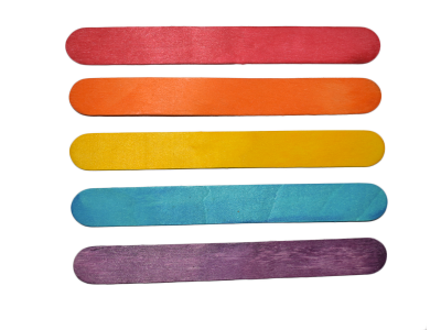 6'' Colored Jumbo Craft Sticks  (100 PCS)