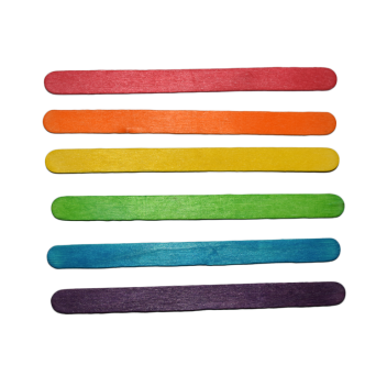 4-1/2'' Colored Craft Sticks (500 PCS)