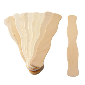 8" Jumbo Wavy Fan Handle Wedding Sticks (100 PCS)
